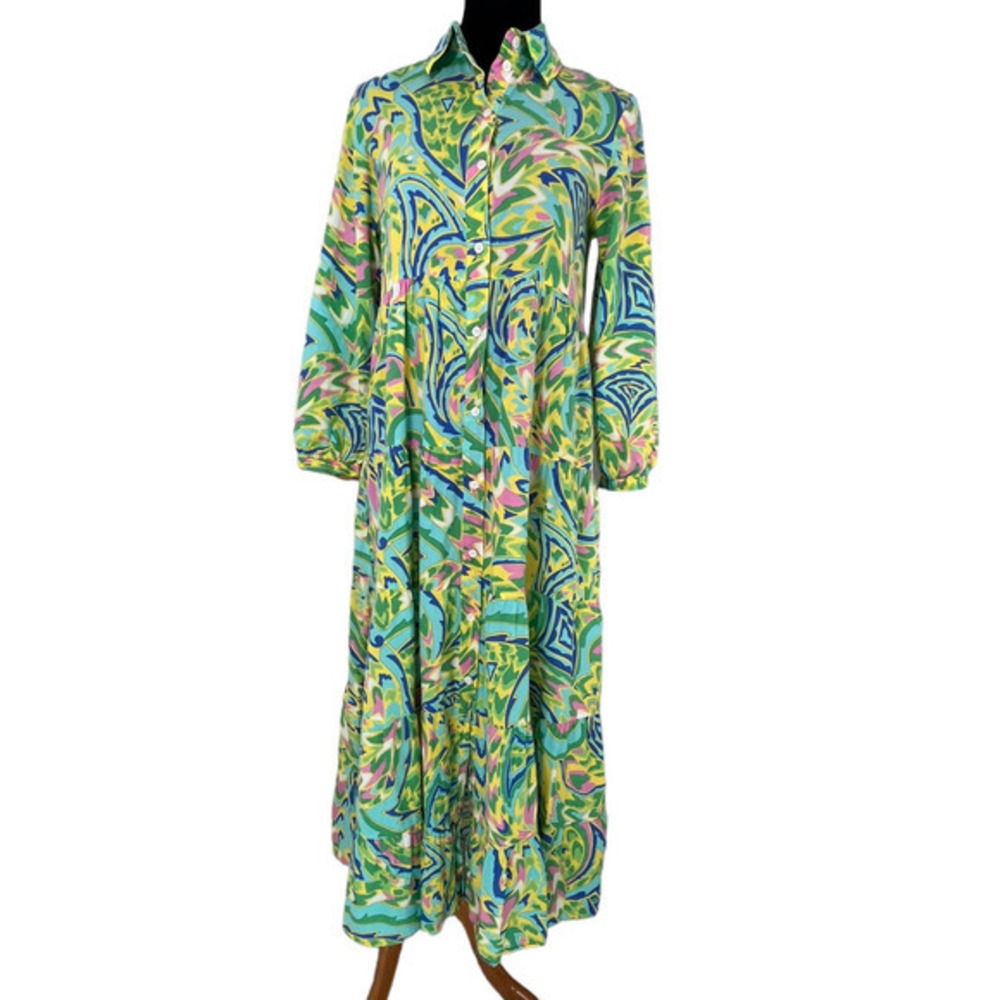 Colorful Patterned Maxi Dress